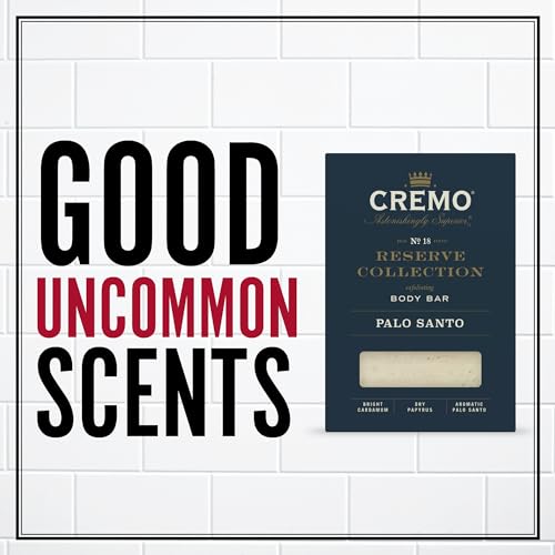 Cremo Exfoliating Body Bars Palo Santo - A Combination of Lava Rock and Oat Kernel Gently Polishes While Shea Butter Leaves Your Skin Feeling Smooth and Healthy (Packaging May Vary)