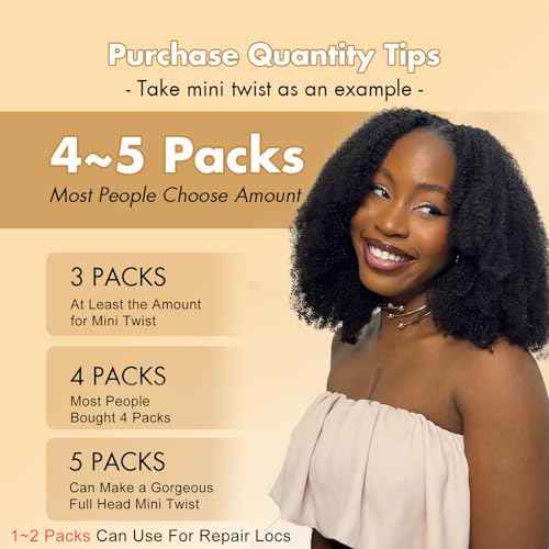 Afro Kinkys Bulk Human Hair for Braiding Afro Kinky-Curly Human Hair Bulk For Mini Twist, Repair Locs Hair Bulk Human Braiding Hair for Micro Dreadlocs Extensions 18 Inch(1B,35g/pack)