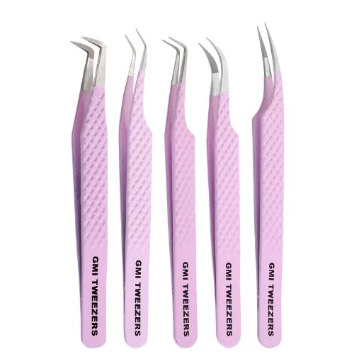 Fiber Tip Lash Tweezers For Eyelash Extension Tweezers Professional