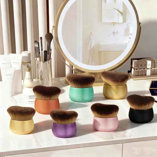 Blend & Blur Extra Large Body Makeup Brush for Self Tanner,Leg Makeup & Bronzer Self Tan Applicator, Powder, Foundation, Blusher, Bronzer£¬Massager for Face Gift box (Purple)