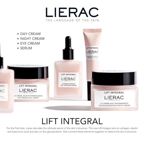 Lierac Lift Integral Under Eye Cream for Dark Circles - Firming Solution with Hyaluronic Acid, Collagen, Elastin, Tightens & Smoothes Wrinkles, Eye Cream for Wrinkles & Sensitive Skin - 15ml