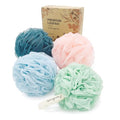 Spongentle Shower Loofah 4 Pack - 60g Soft Mesh Exfoliating Bath Sponge