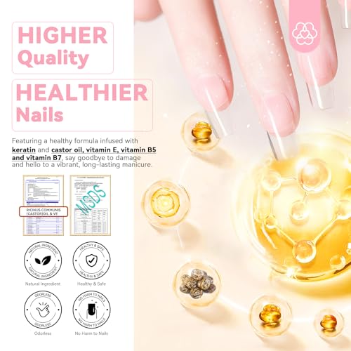 SAVILAND Clear Dip Powder Nail Starter Kit with Liquid Set (60g / 2.1oz)