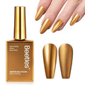 Beetles Gold Chrome Nail Polish - Quick Dry Metallic Finish 15ML