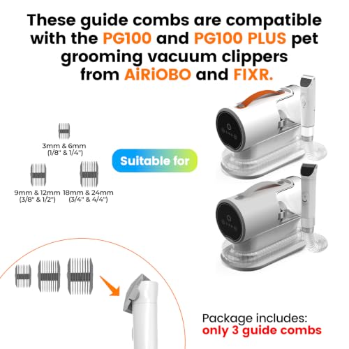 PG100/PG100 Plus Guide Combs for Pet Grooming Vacuum