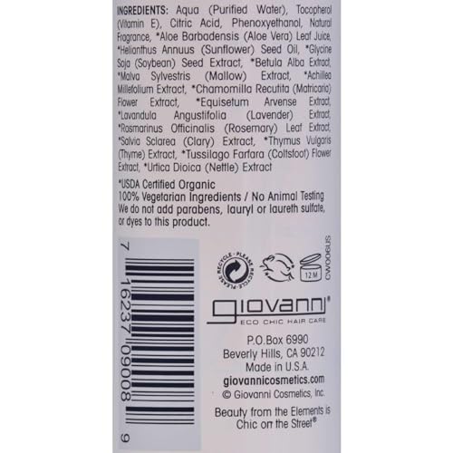 GIOVANNI Leave-In Conditioner Spray, Heat Protectant Detangler, 5.1 oz