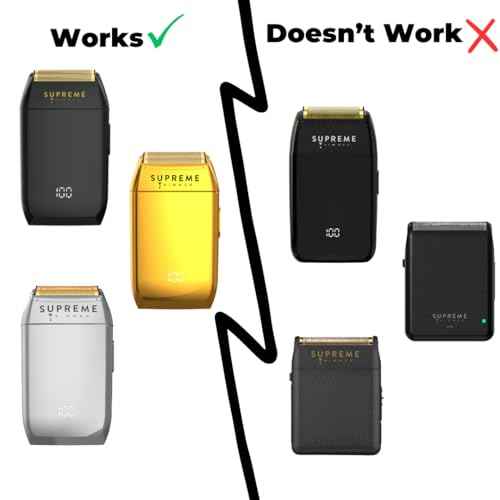 Supreme Trimmer Replacement Foil & Cutter SB63 | Hypoallergenic Foil for Crunch STF602 | Black