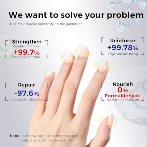 Morovan Milky White Nail Strengthener & Ridge Filler for Natural Nails