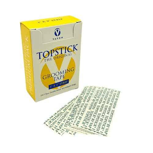Topstick 1" X 3" - Clear Strips - New Hypoallergic Premium Pack - 120 Count