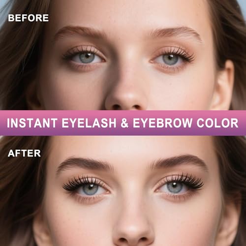 Eyelash & Eyebrow Tint Kit - Professional Black Color