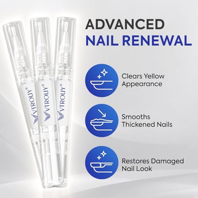 Toenail Fungus Pen with 25% Undecylenic Acid - 3 Pens & 5 Files