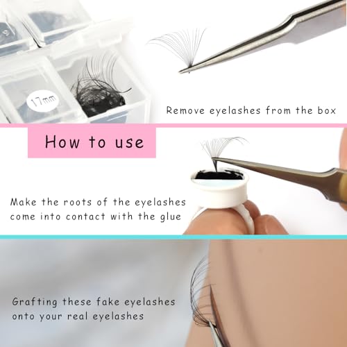600 20D Premade Fan Lash Extensions Mixed 11-18mm D Curl