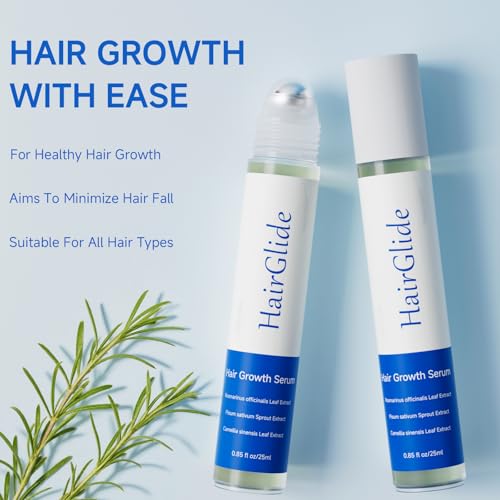Hair Growth Serum Roll On, Rosemary Oil for Hair Growth, Be Roll On Rosemary Plant Essential Oils Extract Helps Support Body Thicker Fuller Hair for Men Women Wise Pick