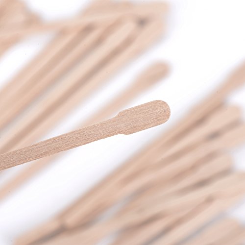 Whaline Wax Spatulas 800 Packs Small Wooden Waxing Applicator Sticks Face & Eyebrows Hair Removal Sticks