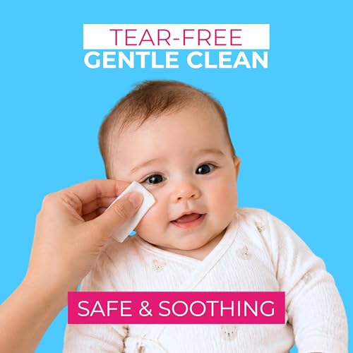 NOVEHA Baby Eye Wipes - 60 Pack Gentle Eyelid Cleanser