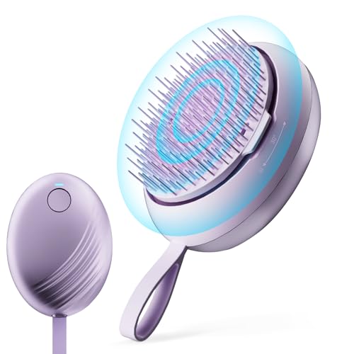 Electric Scalp Massager with Ionic Hair Growth Brush - Purple