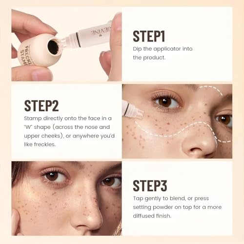 Freckle Stamp Pen - 5-Point Fake Freckles Marker, Waterproof