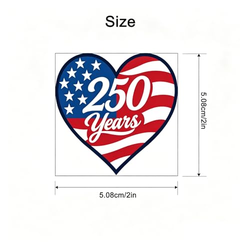 250th Anniversary Patriotic Temporary Tattoos, 117 Sheets