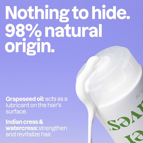 ATTITUDE Nourishing Hair Conditioner, For Dry and Damaged Hair, Naturally Derived Ingredients, Vegan Detangler, Dermatologically Tested, Grapeseed Oil and Olive Leaves, 8 Fl Oz (Pack of 6)