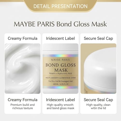 Olavita Bond Gloss Mask - Deep Repair for Dull, Damaged Hair