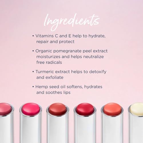 Lune+Aster Tinted Lip Balm | Vegan, Lightweight, Retractable Lip Balm, Sheer And Buildable Color For A Dewy Lip