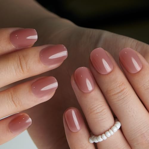 CurvLife Soft Gel Press On Nails - 30Pcs Oval Fake Nails Kit