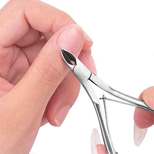6PCS Cuticle Trimmer with Cuticle Pusher,Cuticle Kit Cuticle Nippers Manicure Set Pedicure Tools Nail Tools Professional Cuticle Cutters for Nails Professional Manicure and Pedicure Set Nail Care Kit