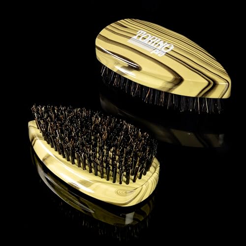 Torino Pro Wave Brush #903- Hard Pointy Palm bristles - Reinforced bristles -Patented Design- Great for wolfing to manage your 360 Waves