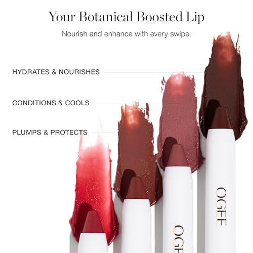 Ogee Rosalia Tinted Lip Oil - Organic Lip Balm & Stain