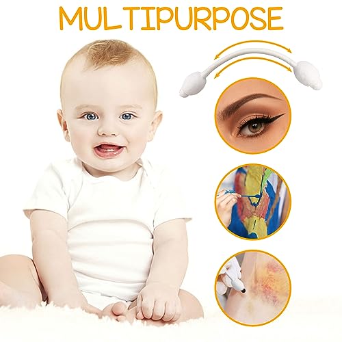 Biodegradable Baby Cotton Swabs with Large Tips - 224 Count