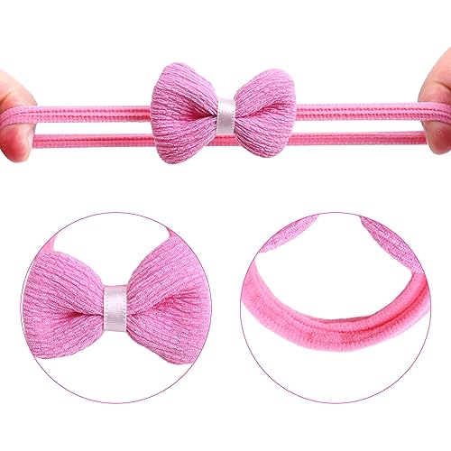 Toddler Hair Ties 24 Pack - Cute Flower Elastic Scrunchies for Girls, Gentle & Durable