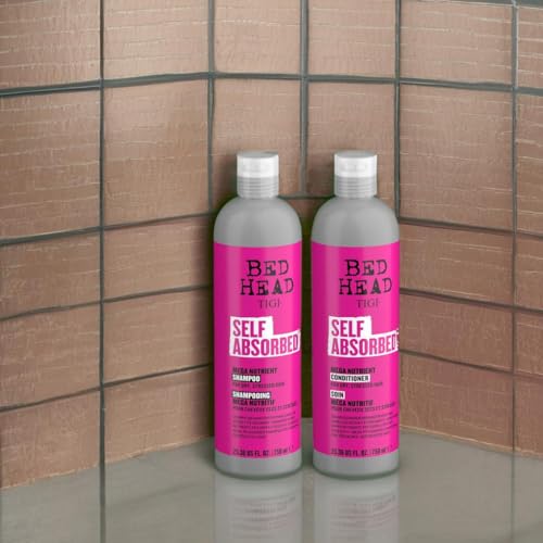 Bed Head by TIGI Self Absorbed Shampoo and Conditioner Set for Dry Hair, Nourishing and Strengthening Frizz Control Hair Care Duo, 25.36 Fl oz, 2 Pack