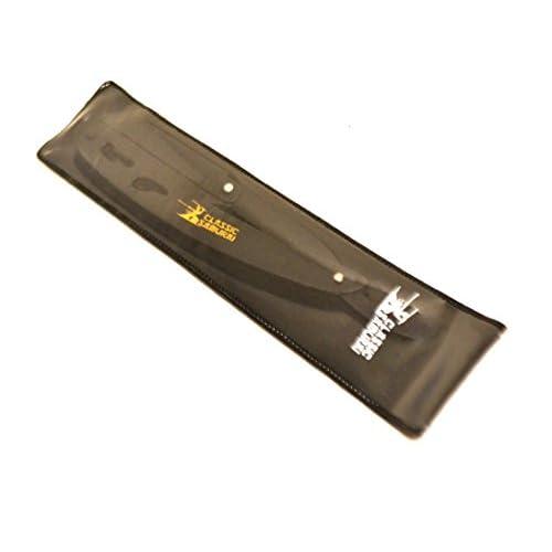 CS-102 Matte Black Folding Straight Razor, Shavette with 100 Count Single Edge Razor Blades (Black)