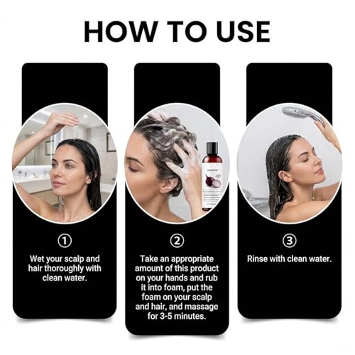 Onion Shampoo with Rosemary Oil for Hair Growth & Scalp Care