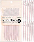 Kitsch Dermaplane Facial Razors - Exfoliating Face Shaver, 12 Pack (Blush)