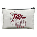 MONNYCAR Dr Pepper F0191 Minimalist Canvas Toiletry Bag Travel Organizer