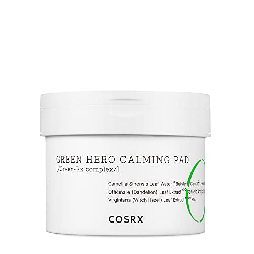 COSRX Green Tea Cleansing Pad, Relief Redness, Face Toner for Sensitive & Irritated Skin, Soothing, Hydrating, Refreshing, 70 Pads