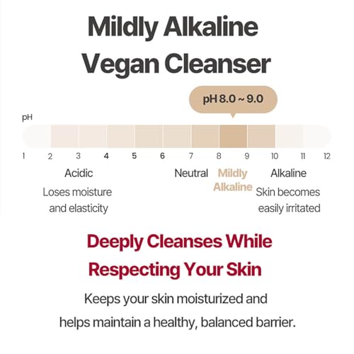 OHAVE Mild & Purifying Foaming Cleanser Gentle Vegan Face Wash,korean skin care, beauty, Hydrating & Soothing,makeup remover