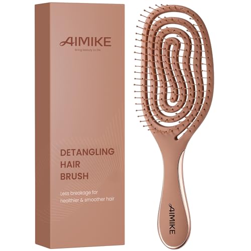 AIMIKE Spiral Flex Detangler Brush for Fine Hair