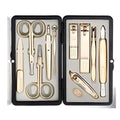 Korean Nail Clipper| World No. 1. Three Seven (777) Premium Quality Gift Travel Manicure Grooming Kit Nail Clipper Set (10 PCs, 2100G), Made in Korea, Since 1975, Gold