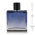 100ml Glass Perfume Spray Bottle with 3 Dispensers - Refillable