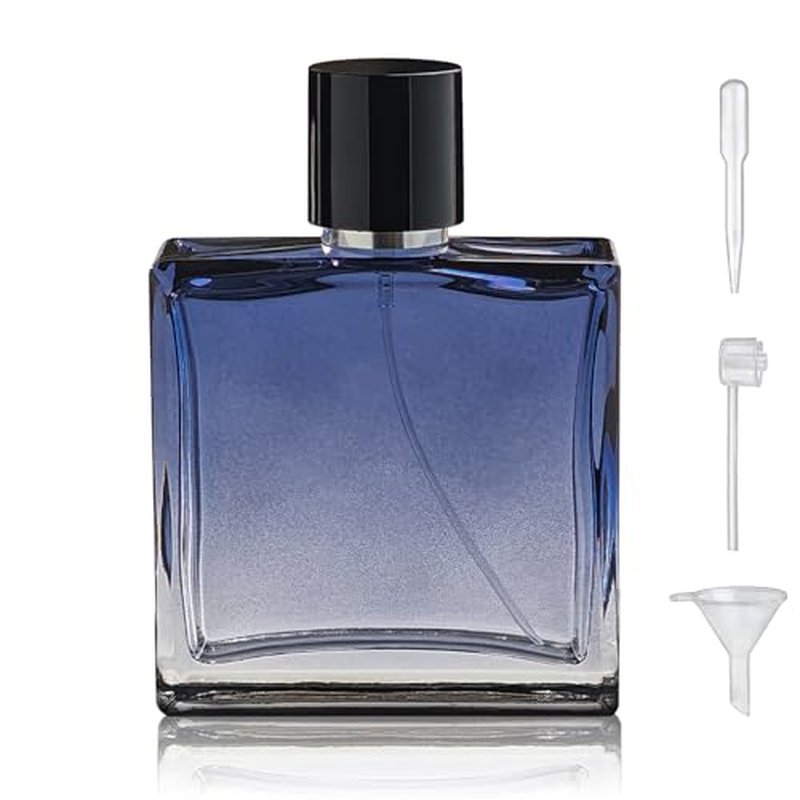 100ml Glass Perfume Spray Bottle with 3 Dispensers - Refillable