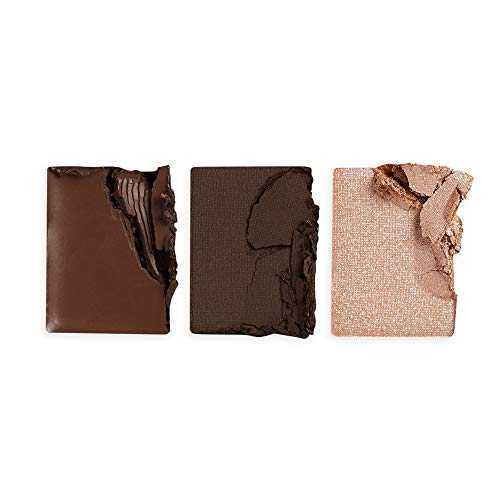 Makeup Revolution Eyebrow Kit, Brow Palette For Sculpting The Perfect Brows, Vegan & Cruelty-Free, Dark, 0.077oz/2.2g
