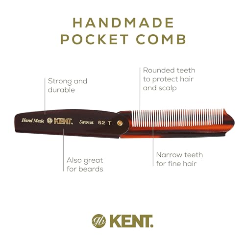 Kent 82T Handmade Folding Pocket Comb for Men