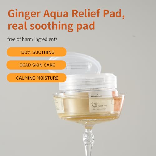 [BONAJOUR] Ginger Aqua Relief Toner Pad - Daily Pad, Gentle exfoliating & Soothing, Barrier Care for Sensitive Skin