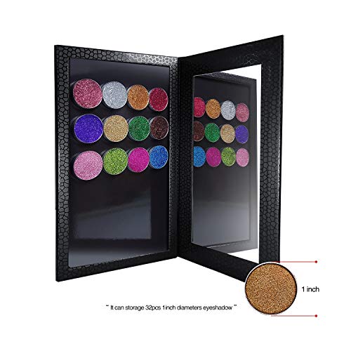 Allwon Magnetic Eyeshadow Palette with Mirror - DIY Makeup Organizer