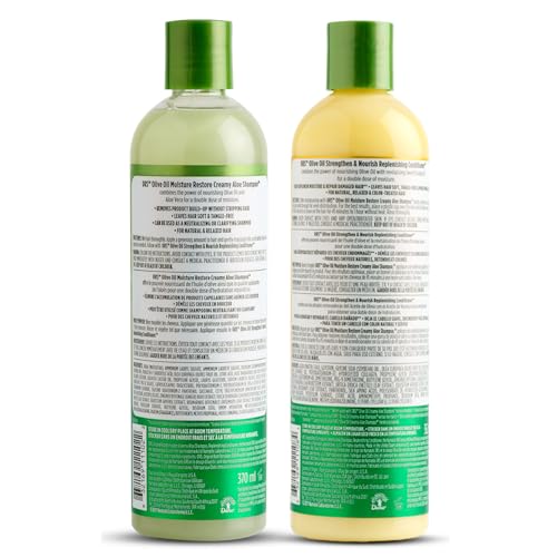 ORS Olive Oil Creamy Aloe Shampoo & Replenishing Conditioner with Orange & Aloe Vera (2 Piece Set)