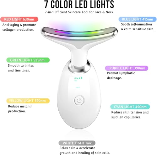 7-in-1 Red Light Therapy Face Massager with Heat