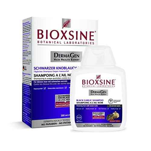 Bioxsine Herbal Shampoo with Black Garlic for Hair Growth and Healthy Hair - Odourless, For All Hair Types, Suitable for Women and Men, 300 ml