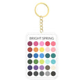 Clear Acrylic Season Color Swatch Keychain